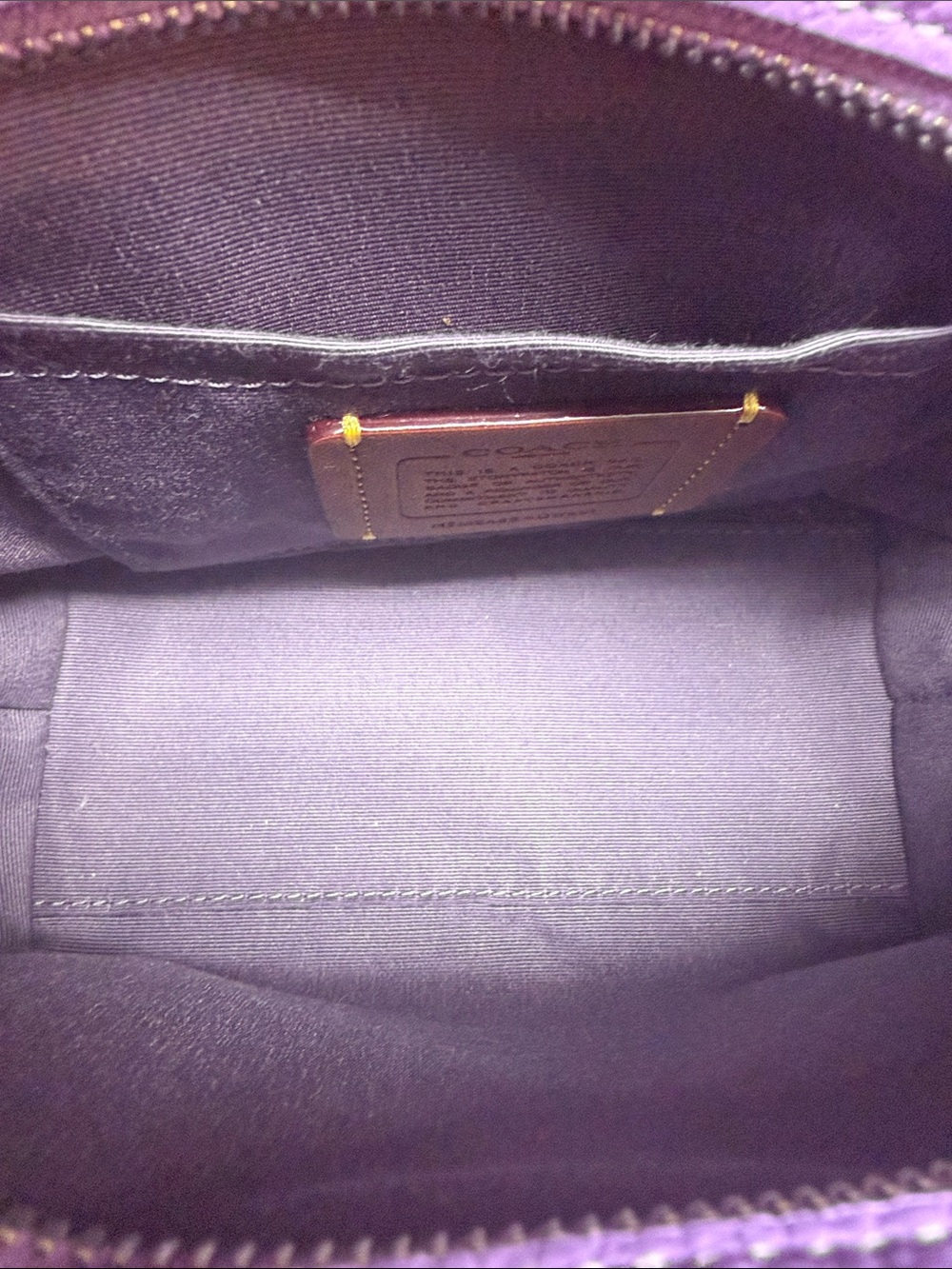 Coach City Mini Tote Bag in Iris/Purple - Picture 4 of 6
